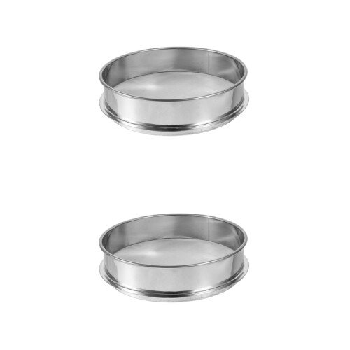 2Pcs Silver Herbal Shaker Stackable Sifter Metal Extractor 1