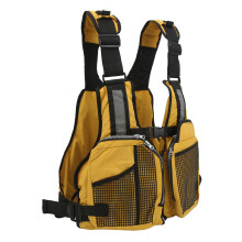 Fishing Vest with Adjustable Straps Yellow