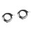2Pcs PU Replacement Bag Straps Adjustable Black Silver Shoulder Straps 4