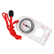Portable Waterproof Acrylic Orienteering Compass 12x5.8cm for Outdoor Activities