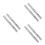 6Pcs Stable Silver Door Lock Bolt Stainless Steel Use 2