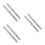 6Pcs Stable Silver Door Lock Bolt Stainless Steel Use 6