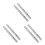 6Pcs Stable Silver Door Lock Bolt Stainless Steel Use 7