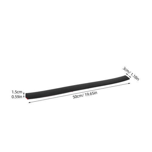 2Pcs Home Use Rubber Sweeping Robot Ramp Black Door Entry Ramp 1