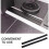 2Pcs Home Use Rubber Sweeping Robot Ramp Black Door Entry Ramp 7
