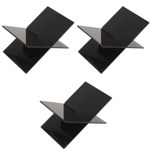 3Pièces Support De Lecture Noir En , Stand Livre Polyvalent 2
