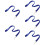 5Pcs Blue Daily Use Polyester Lanyards with Comfortable Neck Design 10