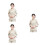 3Ensembles Habits De Beige Pour Techniciennes Beauté Pliables 6