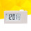 Battery Operated White Projection Clock with Snooze and LED Display 5