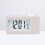 Battery Operated White Projection Clock with Snooze and LED Display 8