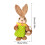 Handmade woven straw bunny craft kit Easter decoration 2