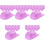 100Pcs Lightweight Plastic Mini Hats Purple for Doll Decor 3
