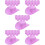 100Pcs Lightweight Plastic Mini Hats Purple for Doll Decor 8