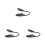 3Pièces Lampe De Table Portable LED Rechargeable Grise Clip Adaptable 6
