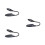 3Pièces Lampe De Table Portable LED Rechargeable Grise Clip Adaptable 7