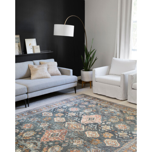 Tapis Loloi II Skye Oriental Mer / Rouille 2