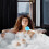 Durable Silicone Long Handle Bath Brush Sky Blue for Body Cleaning 4