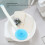 Durable Silicone Long Handle Bath Brush Sky Blue for Body Cleaning 6