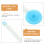 Durable Silicone Long Handle Bath Brush Sky Blue for Body Cleaning 7