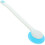 Durable Silicone Long Handle Bath Brush Sky Blue for Body Cleaning 10