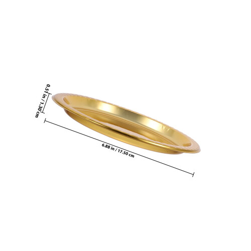 40St Multifunctionele Gouden Plastic Serveerschaal Voor Snacks 1
