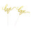 20Pièces Cake Toppers Dorés Lettres Love Décoration 2