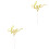 20Pièces Cake Toppers Dorés Lettres Love Décoration 4