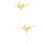 20Pièces Cake Toppers Dorés Lettres Love Décoration 8