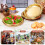 40St Multifunctionele Gouden Plastic Serveerschaal Voor Snacks 8