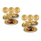 40St Multifunctionele Gouden Plastic Serveerschaal Voor Snacks 9