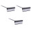 3Pcs Window Squeegee Kit Coffee Microfiber Streak- Cleaner 3