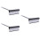 3Pcs Window Squeegee Kit Coffee Microfiber Streak- Cleaner 7