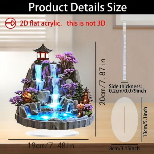 Desktop Rockery Fountain with Humidifier 2