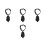 4Pcs Multi Neckerchiefs Polyester Kitchen Scarves Accessory 7