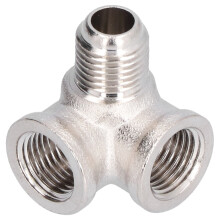 Conector de tubería de fácil instalación, conexión multidireccional universal resistente a la corrosión con roscas hembra para líneas de aire,