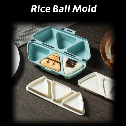 Φόρμα Onigiri 6 σε 1 – Τριγωνική μηχανή σούσι με γρήγορη αναδίπλωση, φτιάχνει 6 μπάλες 1