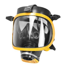 Mask Protection For Chemical Handling Full Face Gas Mask With Long Shelf Life And Durable Construction Adjustable Straps For Universal Fit Emergency