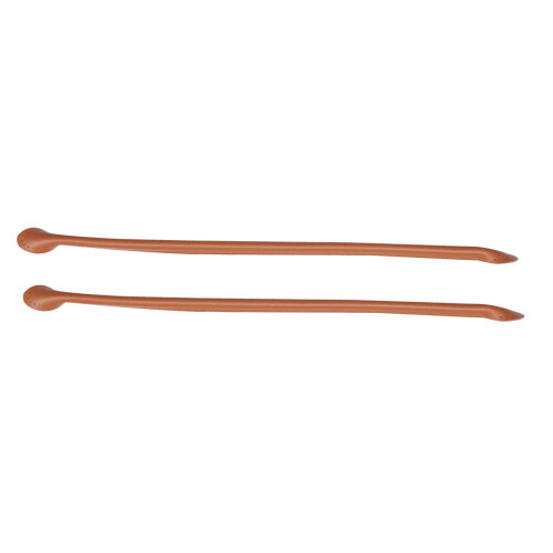 2Pairs Light Brown PU Bag Straps Thick Replacement Handles 1