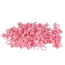 Disposable Glue Rings With Widely Uses, Tattoo Ink Rings Pigment Caps For Eyelash Extensions Featuring Soft Silicone And Adjustable Size For Salon Or