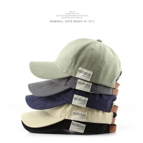 Unisex Cotton Baseball Cap Adjustable Solid Color 1