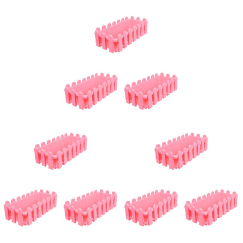 3Pcs Pink Durable Double-Layer Planter Pot with Hanging Feature 1