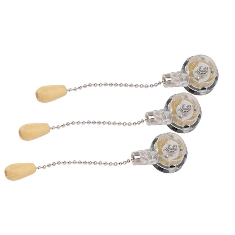 3Pcs Rustproof Ceiling Fan Lamp Pull Switch 30Mm 10Cm 8101387637680