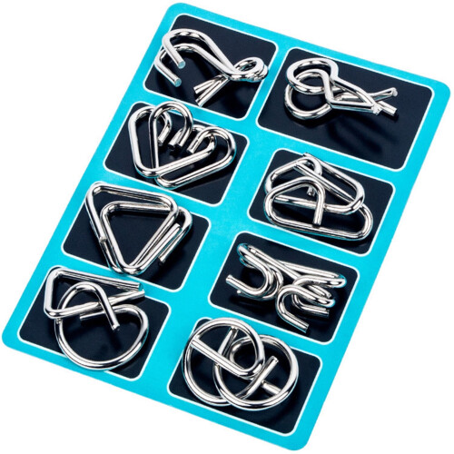 Metall Montessoripussel3D-trådpussel8 bitar 1