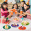 Party Tableware Assorted Color 48Pcs 4