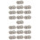 20Pcs Silver Snap Buttons Hollow Snowflake Pattern for Sewing Use 4