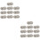 20Pcs Silver Snap Buttons Hollow Snowflake Pattern for Sewing Use 5