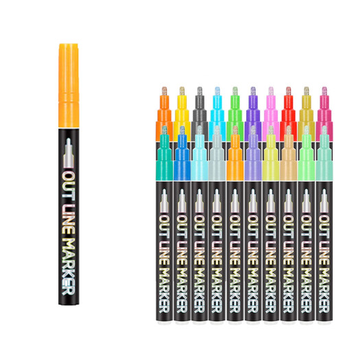 Metallic Markers Fluorescent Art Pens 3ml 1