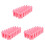 3Pcs Pink Durable Double-Layer Planter Pot with Hanging Feature 5