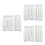 6Sets White Clip Embroidery Frame Durable Square DIY Cross Stitch Tool 5