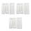 6Sets White Clip Embroidery Frame Durable Square DIY Cross Stitch Tool 6